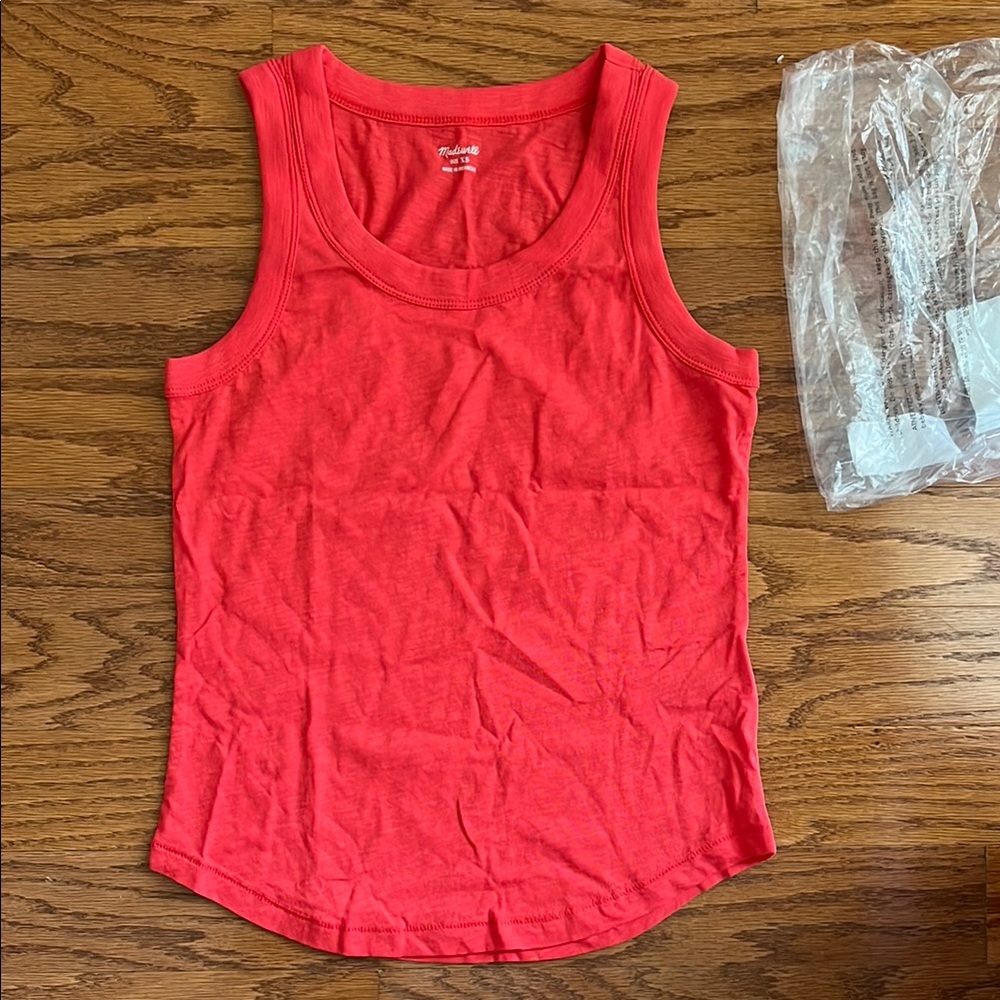 J CREW Tank — Poppy Red